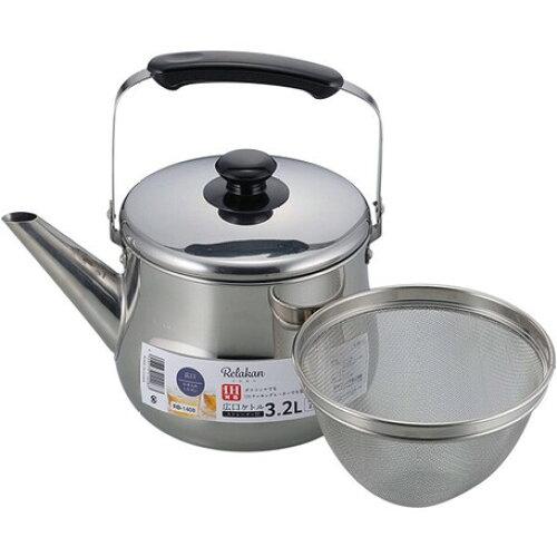 和平フレイズ 紫はしどいカン IH相応う広口湯沸かし3.2L(RB-1408) (1024752)【入数:12】