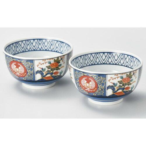 楽天市場】錦彩古伊万里美濃焼ブルーム大丼ペア径14.5cm材質：磁器