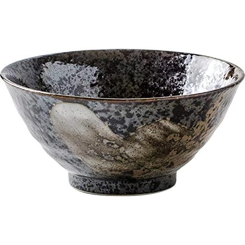 みのる陶器 ≪メーカー取寄≫【玉響-たまゆら-】明世荒刷毛 135手引反和丼[日本製 美濃焼 陶器 食器]「2022新作」 (a01174965583030836)【入数:2】画像