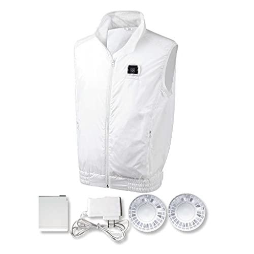 kazekuru 室谷 KAZEKURU 冷房装置冷房装置服より良い 白いこと 4Lー5L大きさ (MT3000WHITE4L5L 7391)