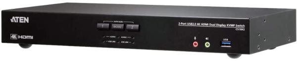 ATEN 2ポート HDMIデュアルディスプレイ KVMP?スイッチ CS1842