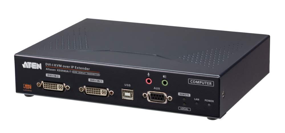 ATEN DVI-Iデュアルディスプレイ IP-KVMトランスミッター KE6940AIT