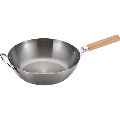 和平フレイズ 長期間 鉄 木柄深型フライパン28糎(CS-010) (1034090)【入数:8】
