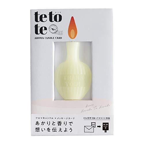 東洋工業 GRASSE TOKYO アロマキャンドルカード tetote 「THANK YOU」 グラーストウキョウ (togtteto-002)【入数:6】