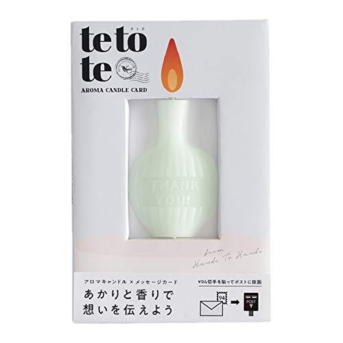 東洋工業 GRASSE TOKYO アロマキャンドルカード tetote 「THANK YOU」 グラーストウキョウ (togtteto-003)【入数:6】