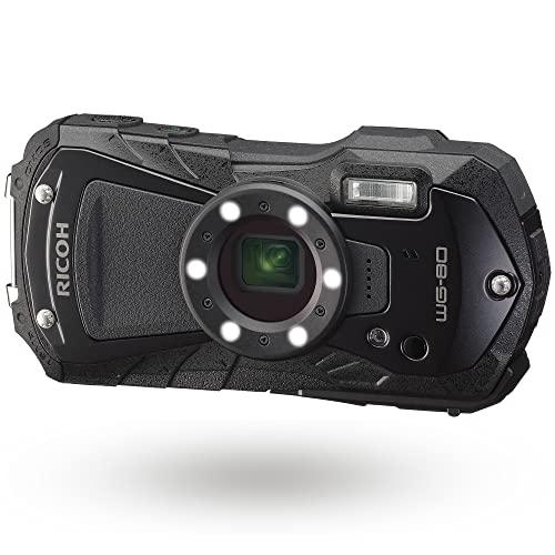 RICOH リコー リコー本格防水デジタルカメラ 14m防水 (連続2時間) 1.6m耐衝撃 防塵 -10℃耐寒 ブラック (WG-80 BK)|ECJOY!店
