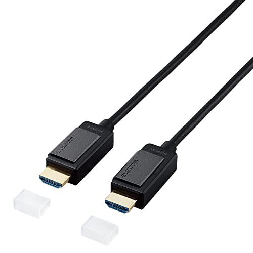 ELECOM エレコム 長尺HDMI有線テレビ/アクティブオプティカル/4K相応う/無給電手合い/10m(DH-HDLOA10BK)