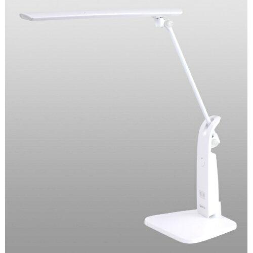 スワン電器 LEDデスクライト スタンド式 14W 1350Lx ホワイト DS-506WH 1台【DS-506WH】