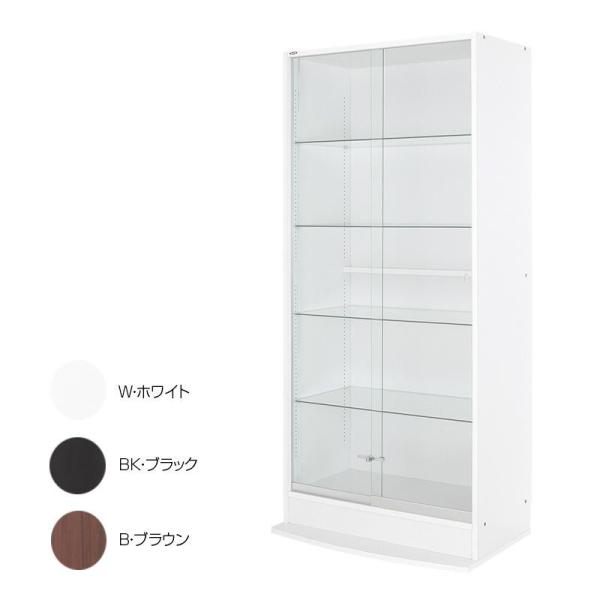 充英アート コレクションラックワイド 引き戸ハイタイプ 奥行39cm本体 CR-TH8339 W・ホワイト (1501532)