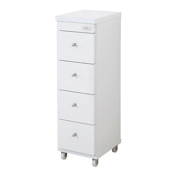 充英アート すき間ワゴン 幅25cm×奥行29cm RSW-2529W (1501571)|ECJOY!店