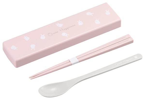 OSK ≪新商いもの≫【Choose Happiness(うさぎ柄)】 引フタ二人組 ＜日本製＞ (139253)【入数:60】