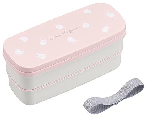 OSK ≪新商いもの≫【Choose Happiness(うさぎ柄)】 夕ご飯ボックス席二段 ＜日本製＞ (139277)【入数:30】