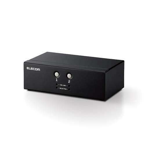 ELECOM エレコム マイコンうつり変わり器(KVM)/VGA相応う/2台うつり変わり(KVM-NVXSN2)