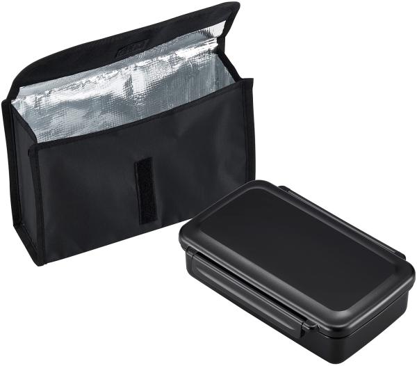OSK ≪新商品≫【ブラック】 ランチボックス 保冷ケース付 ＜日本製＞ (139086)【入数:30】