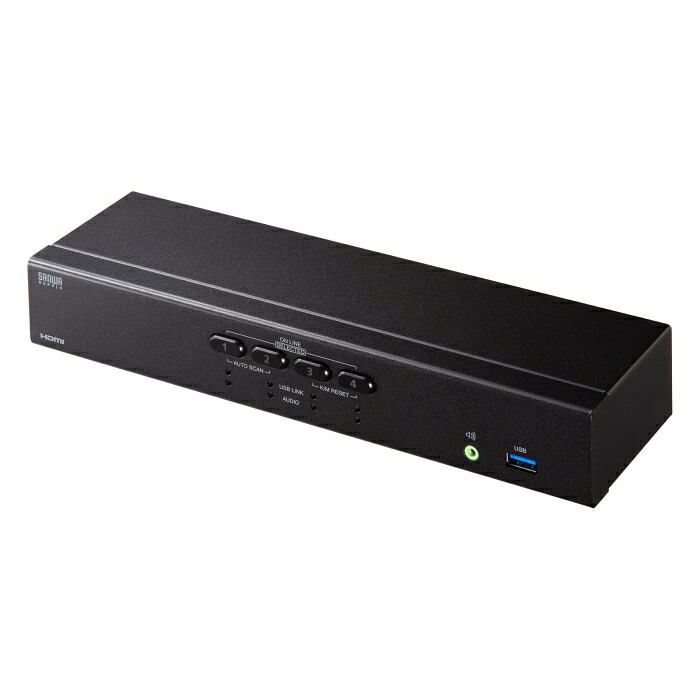 SANWASUPPLY サンワサプライ 4K相応うHDMIマイコン自動小銃うつり変わり器(4:1) SW-KVM4U3固定ディスク