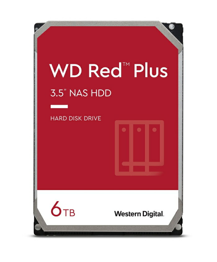 WESTERN DIGITAL Western Digital (ウエスタンデジタル) 6結核症 WD Red Plus NAS 内蔵型 捉え所の無い運転 HDD - 5400RPM SATA 6Gb/秒 CMR 256MB現ナマ 3.5in - WD60EFPX