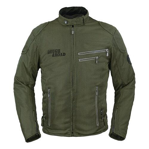 ラフアンドロードスポーツ ライディングZIPメッシュJK EM OV/BK-M 品番:RR7308OV/BK2
