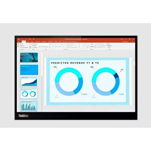 LENOVO レノボ 63AAUAR6JP 14.0型 ThinkVision M14d 2240×1400 USB 印字機C×2 黒いこと系