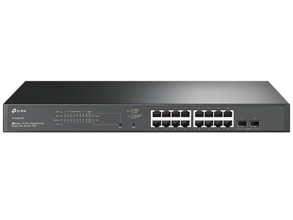 TP-LINK 18界面 ギガビット 学習机とっ始め スイッチングこしき(16 PoE+界面積み上げる)(TL-SG2218P(UN))