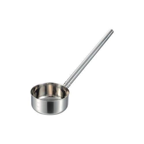猪熊製作所 カシワ18-8ステンレス柄目盛付水杓子14cm(1000cc)
