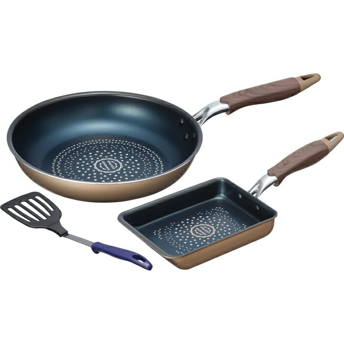 和平フレイズ 膳立て手道具仕掛ける 卵細胞焼13×18糎＆フライパン26糎(手道具付) (1034367)【入数:6】