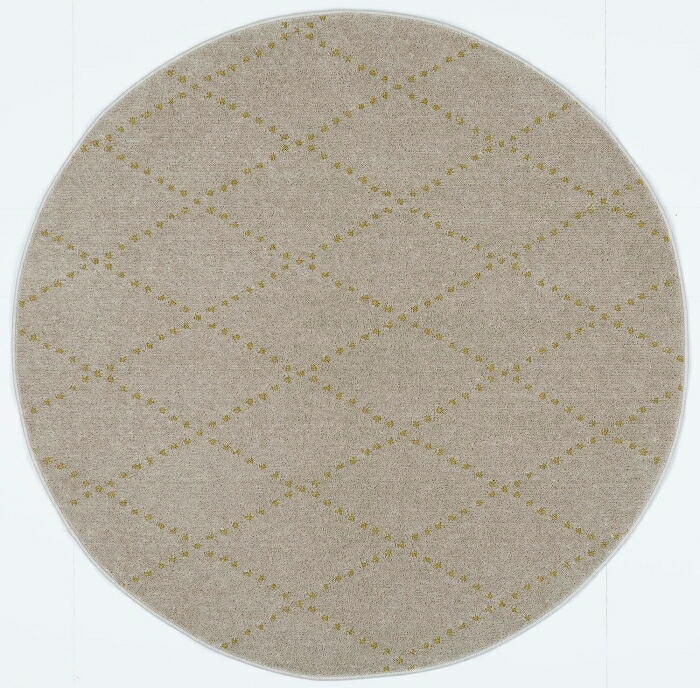 スミノエ(Suminoe) ラグ ベージュ 円形 150×150cm 洗える 滑り止め ポント 13285785|ECJOY!店