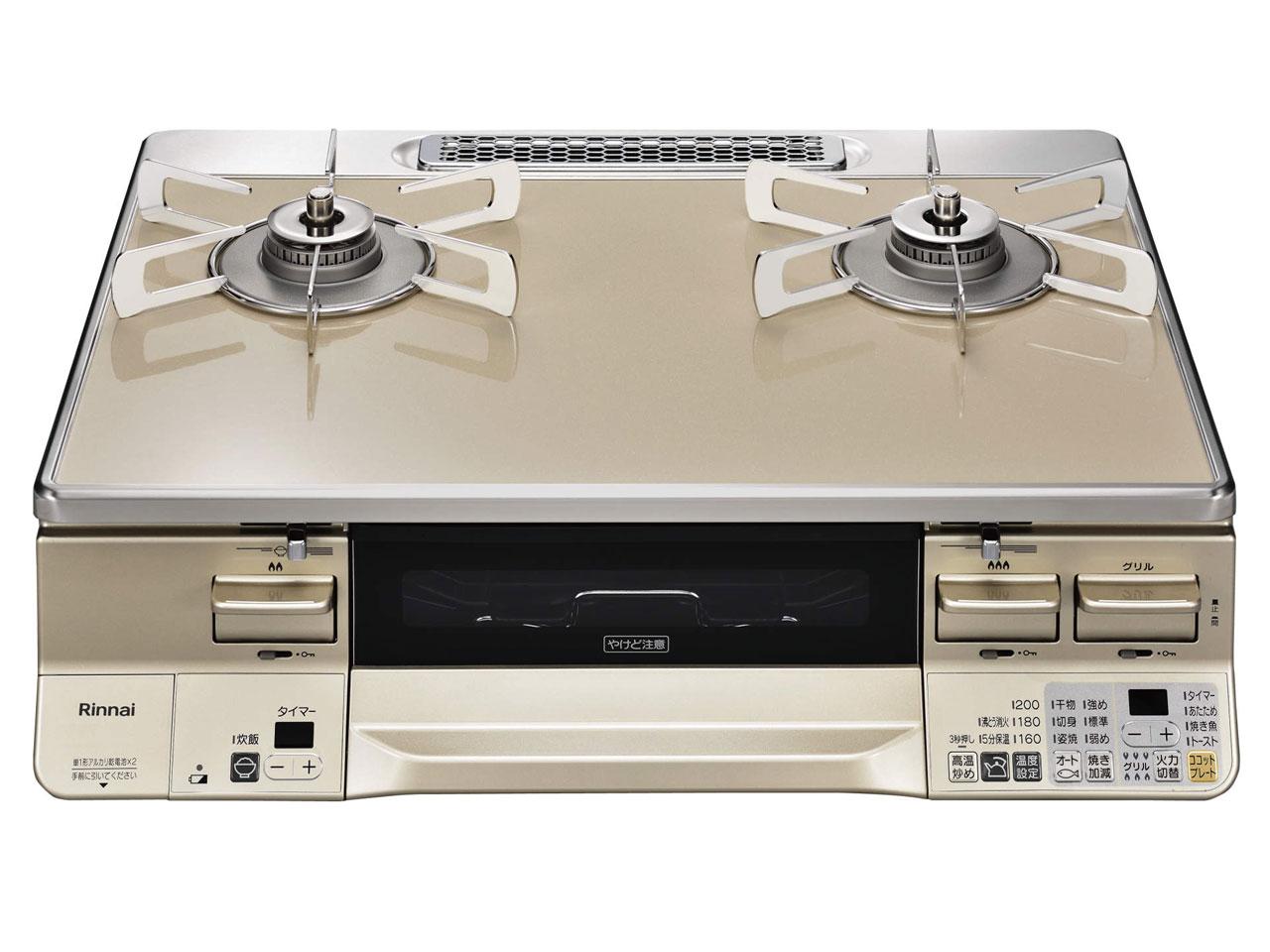 楽天市場】リンナイ ガスコンロ RTE65VACPA-G ラクシエ グリル付ガス