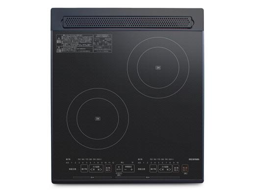 IRISOHYAMA アイリスオーヤマ 2口ビルトはたご屋IH煮炊き暖房器200VPIH-D4522-B黒いこと