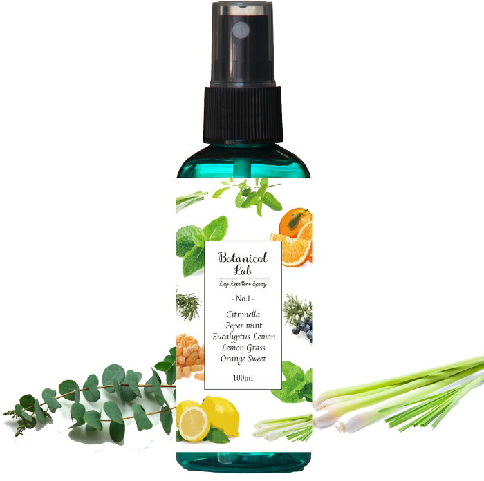 キャトルコンテンツ Botanical lab 馨香虫除け アウトドアーボディスプレー アンチモスキートスプレー カンキツ類系 100ml (A-100027-6)【入数:6】