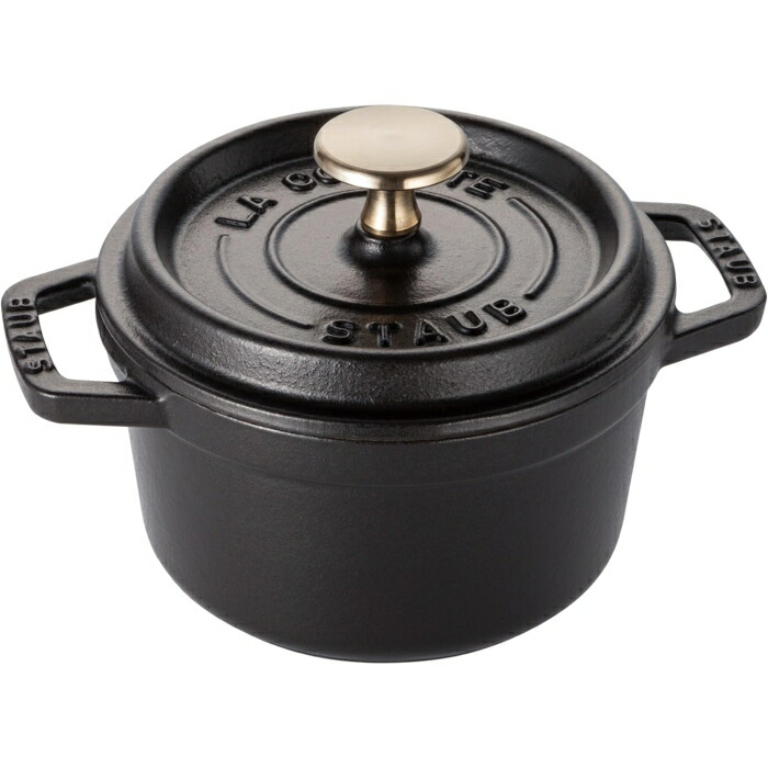 STAUB ストウブ ストウブ ピコ・ココット ラウンド14cm 黒40509-476【RST3403】