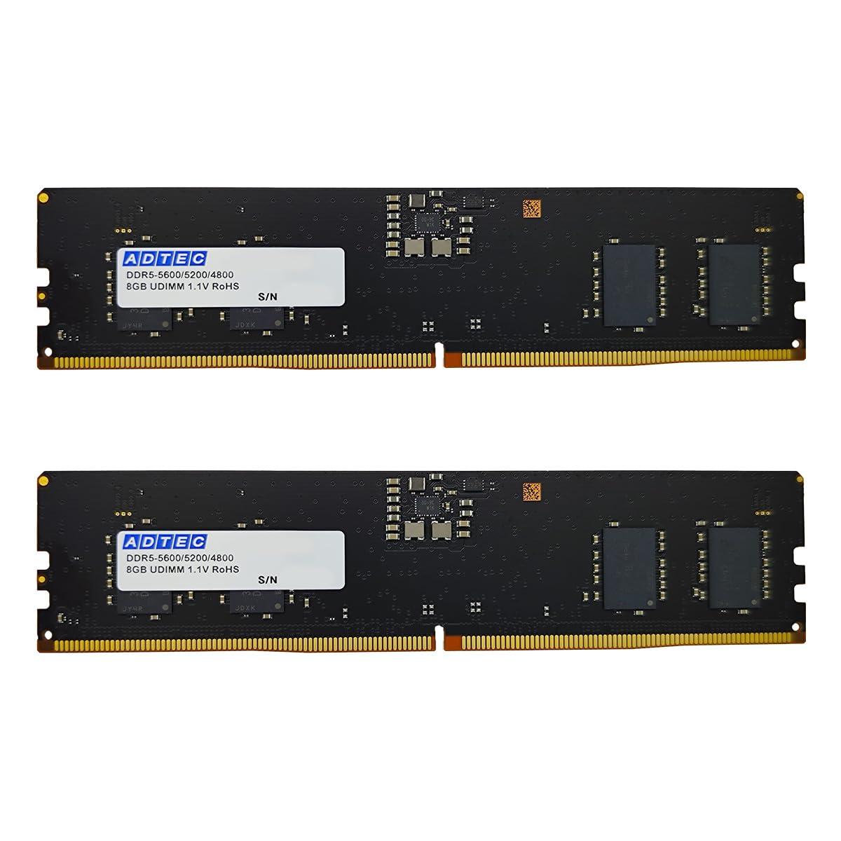 ADTEC アドテック ADS5600D-X8GW DDR5-5600 UDIMM 8GB(ADS5600D-X8GW)|ECJOY!店