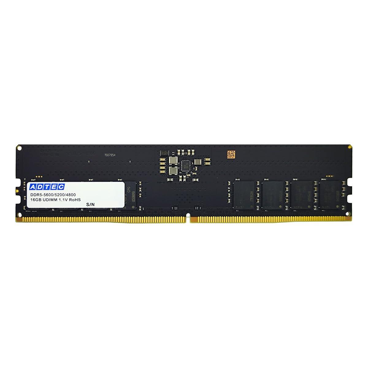 ADTEC アドテック ADS5600D-H16G DDR5-5600 UDIMM 16GB(ADS5600D-H16G)|ECJOY!店
