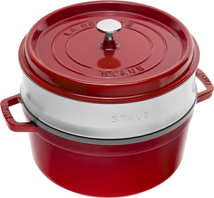 STAUB FONDERIE ストウブ　ピコ・ココット　スチーマーＳ２６ｃｍ４０５１０－６０１ＣＨ【RSTG502】