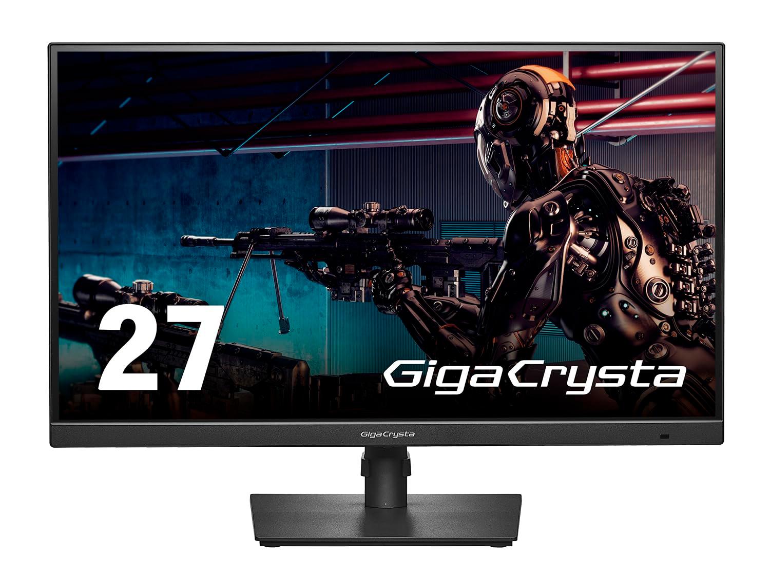 IODATA アイオーデータ LCD-GDQ271JA 27.0型 「5年引き受ける」180サイクル＆WQHD相応う27型ゲーミングモニター「GigaCrysta」 2560×1440 金棒引き積み上げる DisplayPort HDMI×2