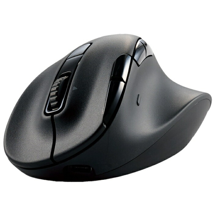 ELECOM エレコム マウス/右手用/M/BT/無線/8ボタン/充電式/ブラック(M-XGM50MBSKBK)