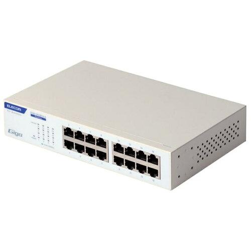 ELECOM エレコム 法人向けスイッチングこしき/アンマネージ/Giga/16界面/3年引き受ける(EHB-UG2B16-S)