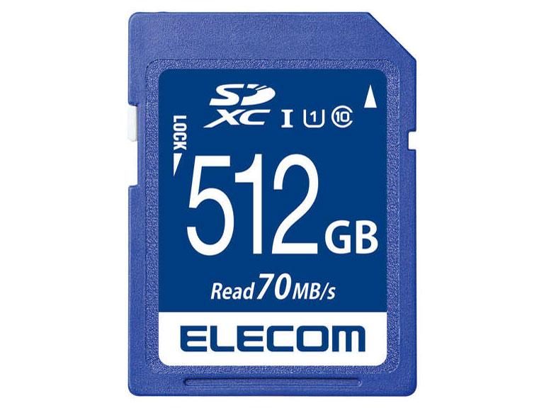 ELECOM エレコム エレコム データ復旧SDXCカード UHS-I U1 70MB/s 512G MF-FS512GU11R