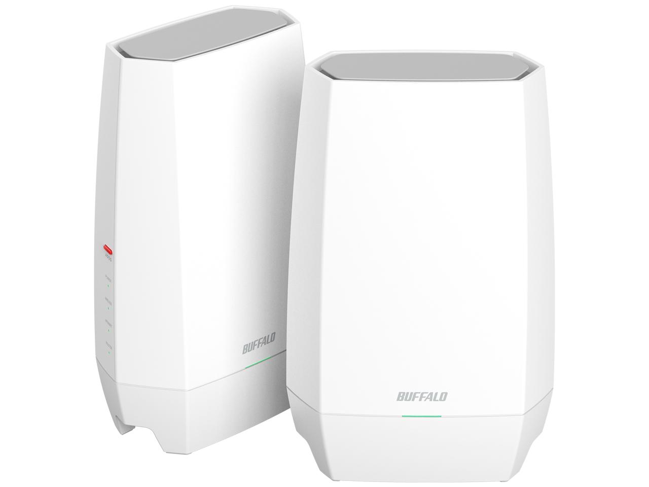 BUFFALO 緩衝装置置き目 WNR-5400XE6P/2S) Wi-Fi 6E 相応う AirStation 無線電話ローカルエリアネットワークルータ 2個仕掛ける WPA/WPA2/WPA3/WEP IEEE802.11a/b/g/n/ac/ax 4界面 10BASE-T(10Mbps)/100BASE-TX(100Mbps)/1000BASE-T(1000Mbps)