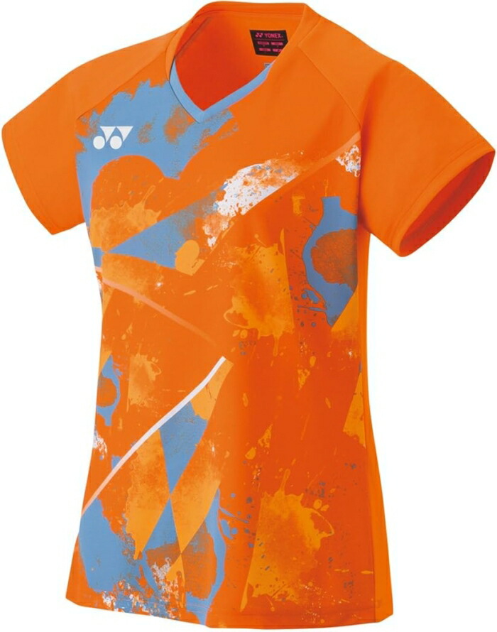 麻婆茄子さん専用XOサイズ　YONEX バドミントンシャツ ターコイズ/オレンジ 20573050.jpg