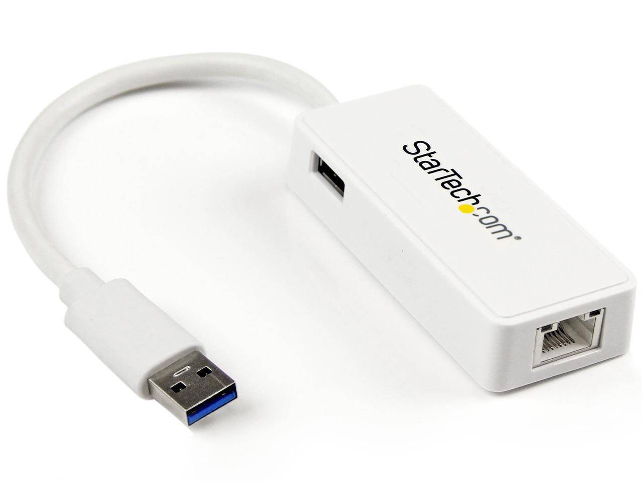 STARTECH.COM USB 3.0-GIGABIT ETHERNET ローカルエリアネットワークアダプター 白いこと (USB界面 X1付き添い人)【USB31000SPTW】