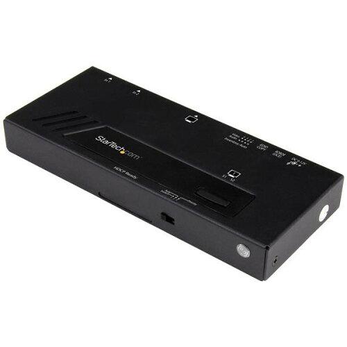 STARTECH.COM 2インプット1最終生産物HDMI見せびらかすうつり変わり器/セレクター 4K 2X1 HDMI取り替えっこ【VS221固定ディスク4KA】
