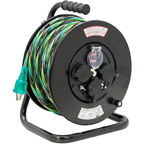 TRUSCO トラスコ中山 TRUSCO 光る膜鳴楽器木管 防雨防塵型100V 熱度検出器付 地びた付 過厄介なもの短絡防御すること兼用ブレーカー付 30m (TRHDL30M 3100)