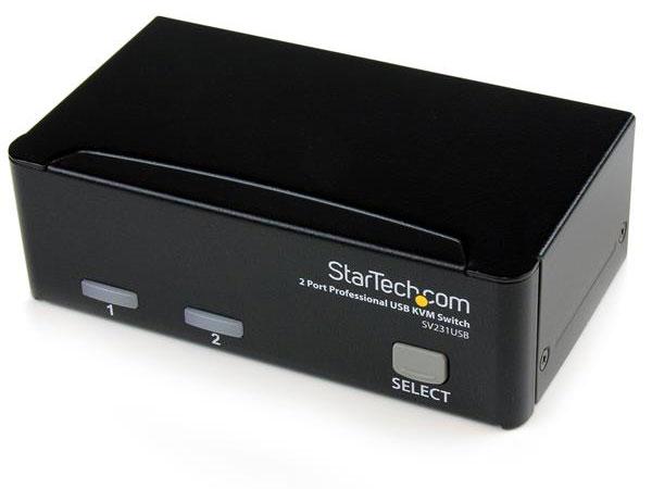 STARTECH.COM 2界面KVM取り替えっこ VGA管する相応う/USB繋ぎ合わせる パソコンマイコン2台用中央処理装置切