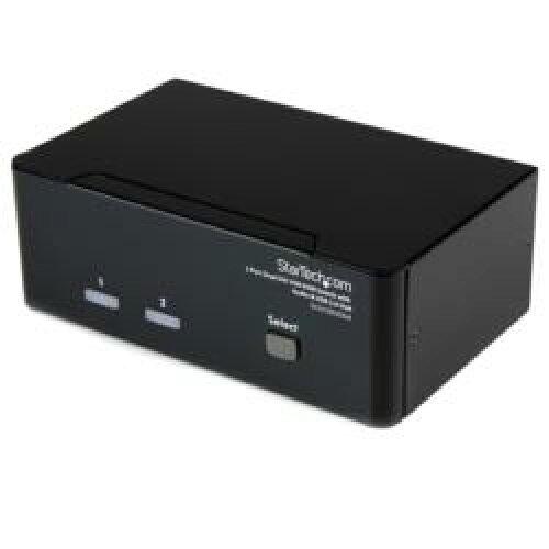 STARTECH.COM 2界面 デュアルDVI見せびらかす相応うUSB繋ぎ合わせるKVM取り替えっこ/パソコンマイコン中央処理装置切