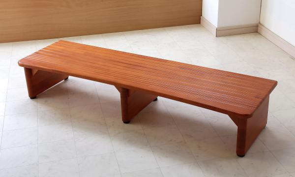 谷村実業 高さが選べる玄関台 H21・W90 ブラウン 【TAN-284-21-90-BR】|ECJOY!店