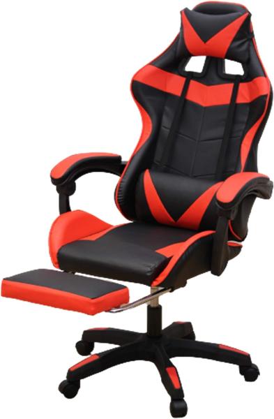 谷村実業 フットレスト付きレーシングチェア（レッド） 【TAN-209（RED）】｜ECJOY！店