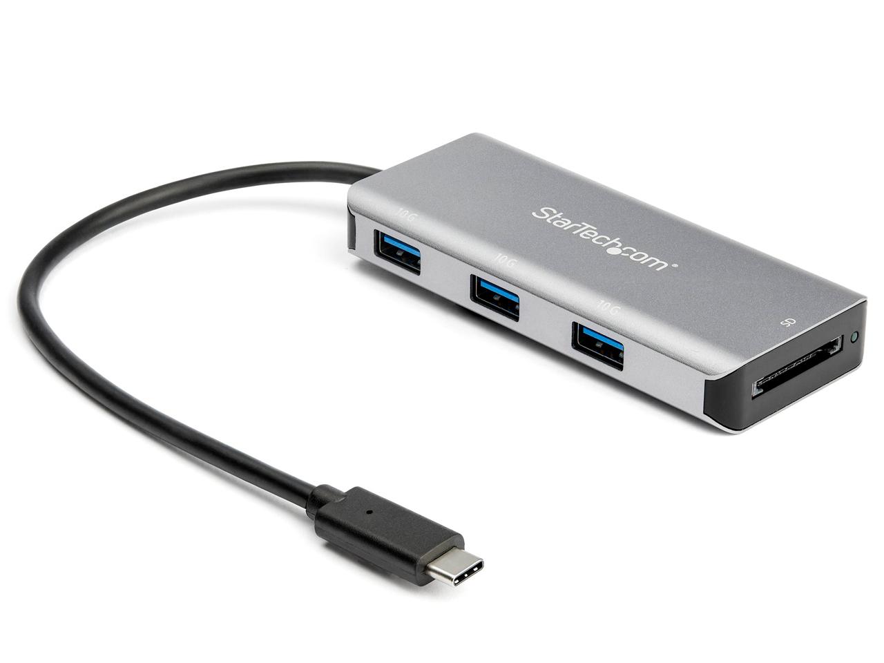 STARTECH.COM 3界面USB TYPE-Cこしき SD歌留多指導者付き添い人 10GBPS 3X USB-A 25コマーシャル進行掛り
