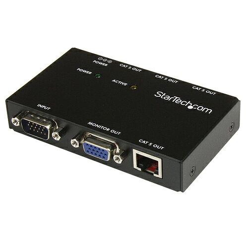 STARTECH.COM CAT5ケーブル対応4ポートVGAディスプレイエクステンダー延長器(送信機の