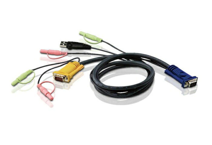 ATEN USB オーディオ KVM有線テレビ 3m SPHD KVM用 (2L-5303U)