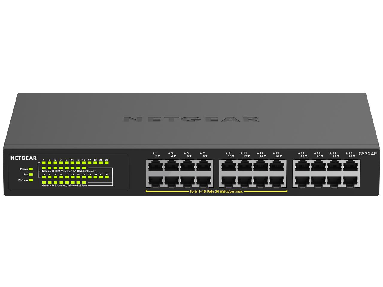 NETGEAR サイバー空間歯車 GS324P-100AJS